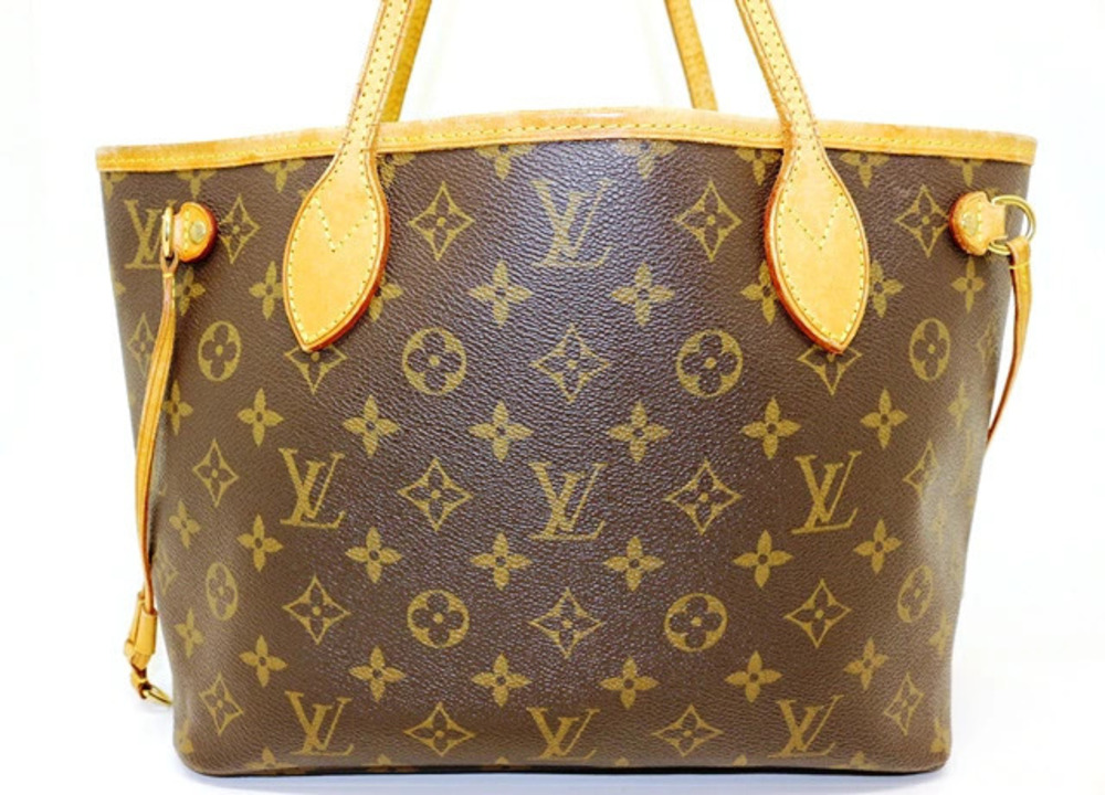 Louis Vuitton Neverfull Tote Monogram Bag Brown